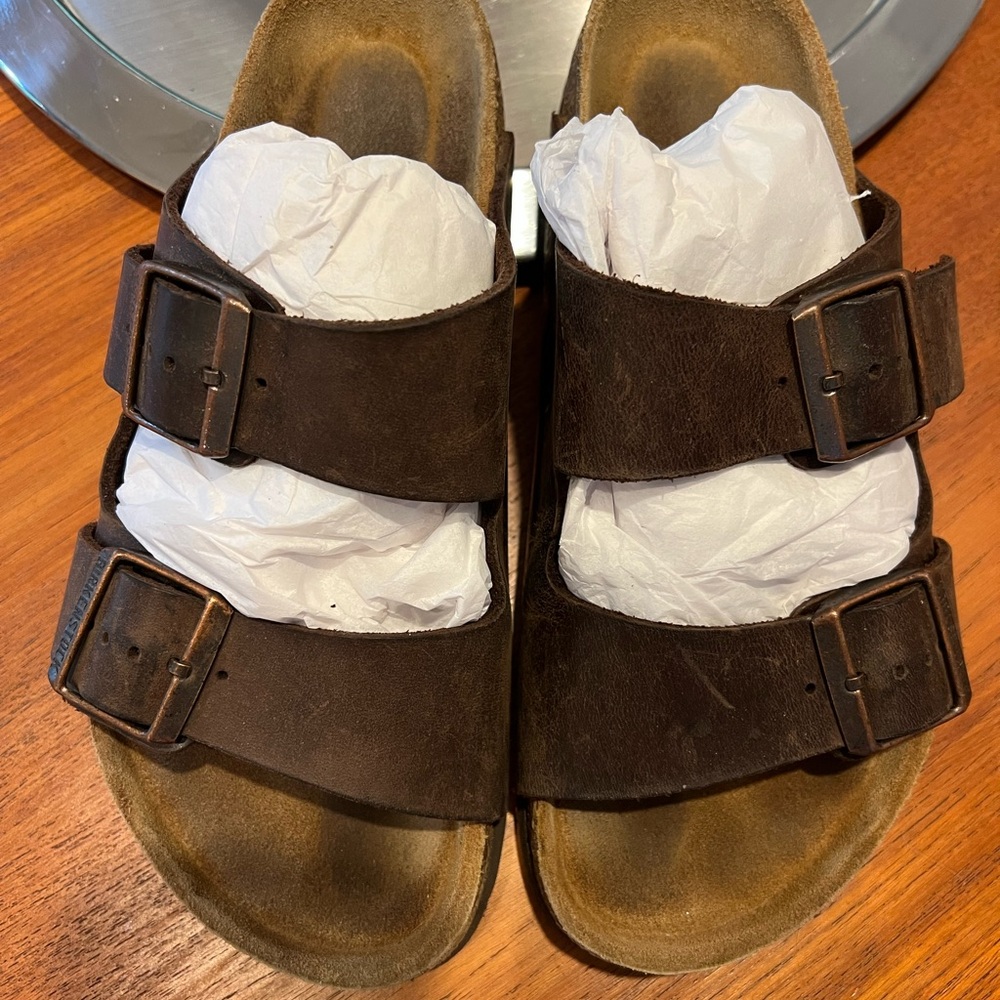 Brown Leather Women's Sandals